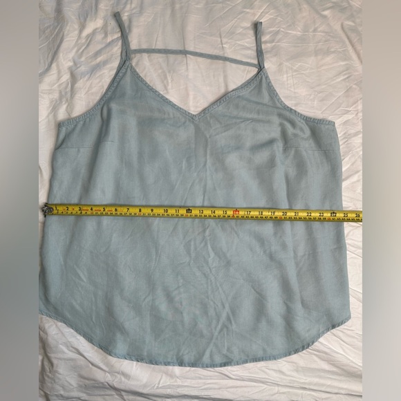 Loft Plus Lyocell Cami Tank Top Blue Size 20W | Soft Lightweight Chambray Look - Picture 7 of 9
